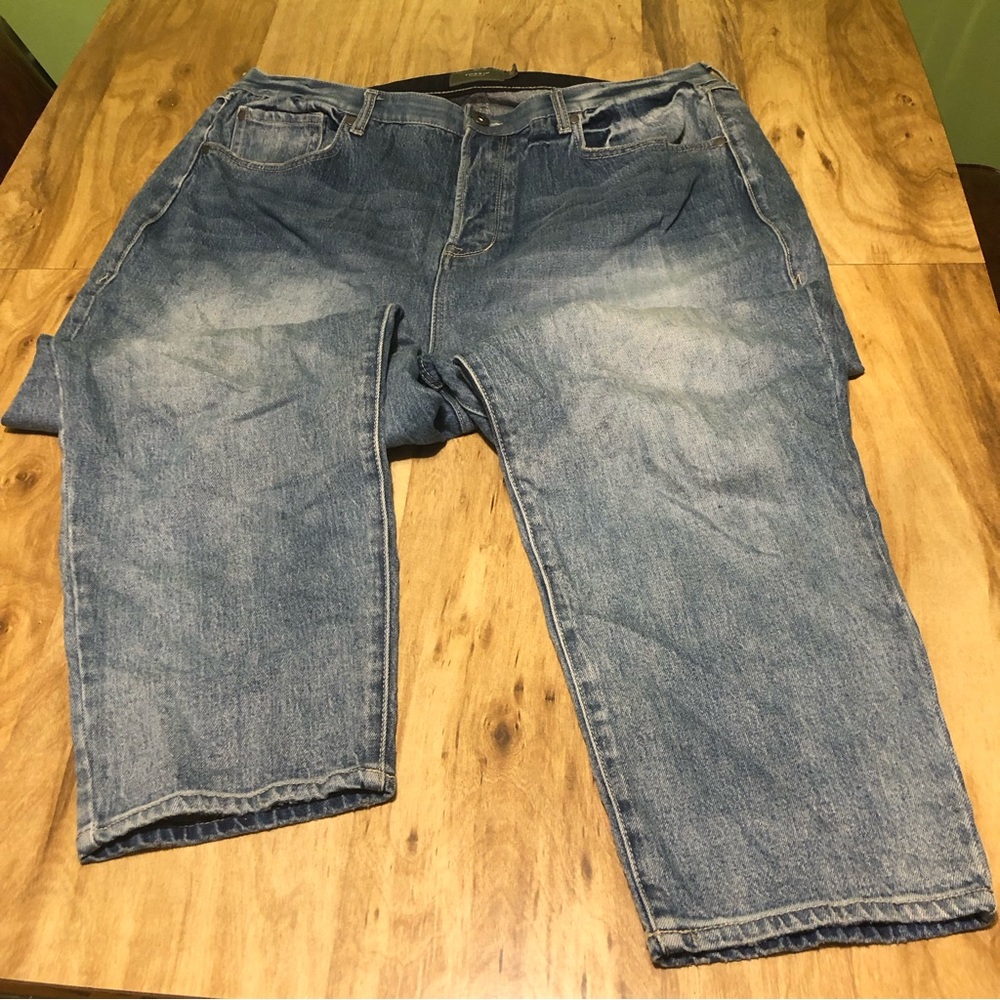 Torrid Denim Fade Wash Straight Leg Jeans Women Plus Size 20 Button fly